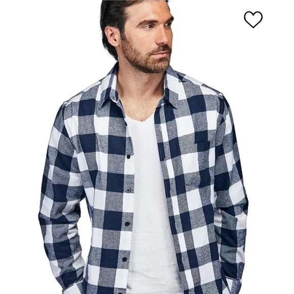 BRAVEMAN CLASSIC BUTTON DOWN FLANNEL SHIRT - Picture 1 of 7